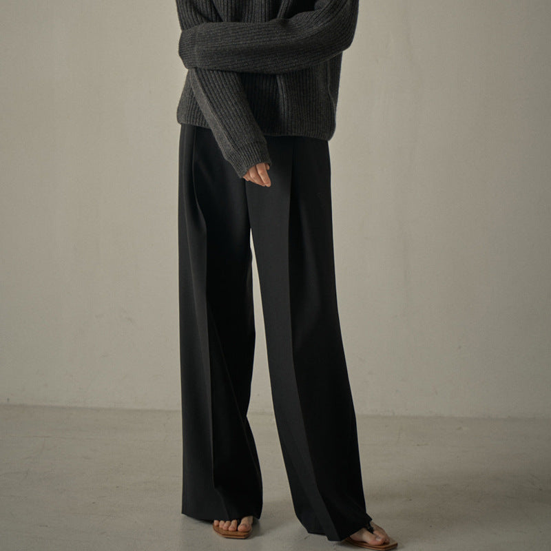 Damen elegante Hochbund-Culotte mit abnehmbaren Gürtel Drune