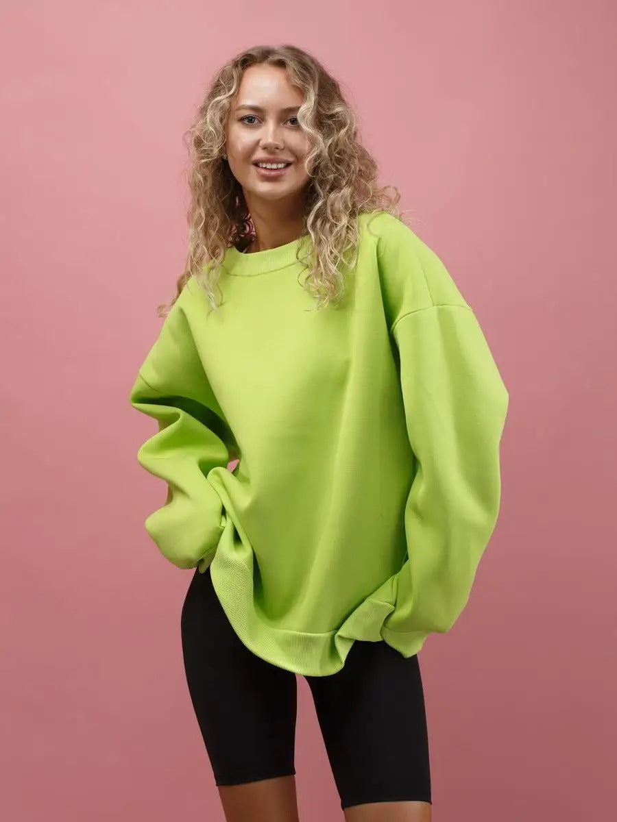 Damen oversized Komfort-Sweatshirt Drune