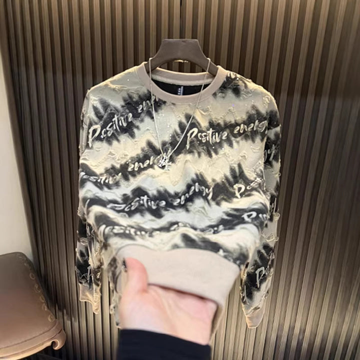 Damen Urbanes Sweatshirt mit kreativem Schriftzug Drune