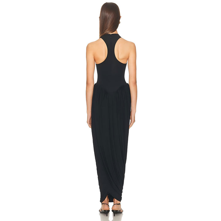 Damen Elegantes und fließendes Abendkleid Drune