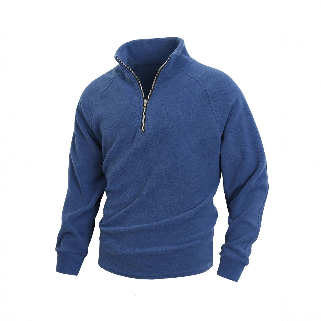 Herren Fleece Pullover mit halbem Reißverschluss Drune