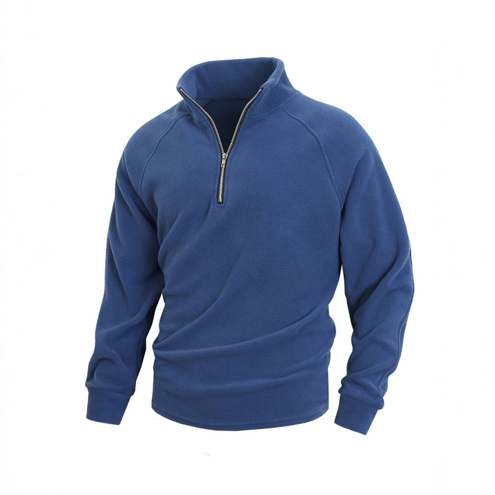 Herren Fleece Pullover mit halbem Reißverschluss Drune
