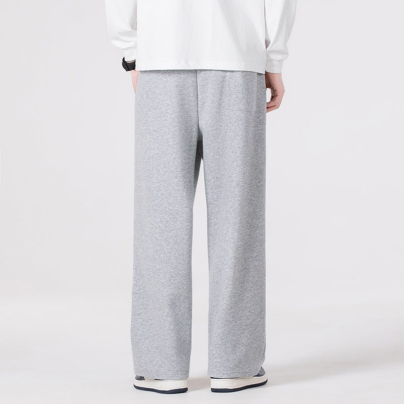 Herren Freizeit-Jogginghose im Oversize-Schnitt mit elastischem Kordelbund & markanter Seitennaht Drune
