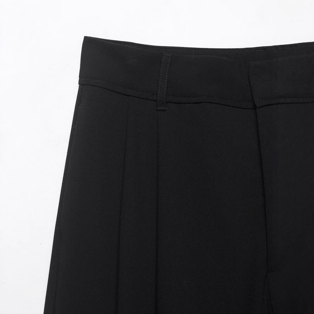 Damen Weite High‑Waist‑Palazzohose aus fließendem Jersey Drune