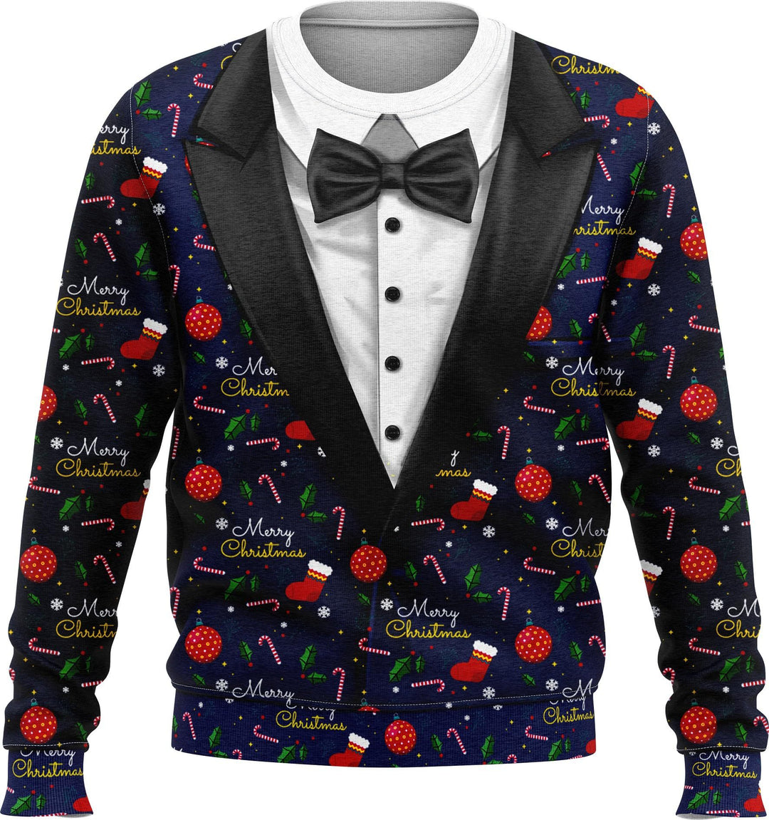 Damen Festlicher Weihnachts-Pullover im Anzug-Stil Drune