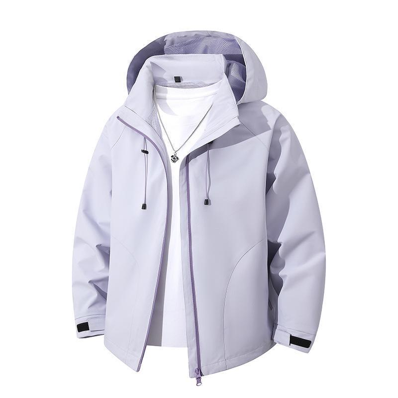 Herren Leichte Softshell-Kapuzenjacke mit verstellbarer Kapuze und wind- sowie wasserabweisender Membran Drune