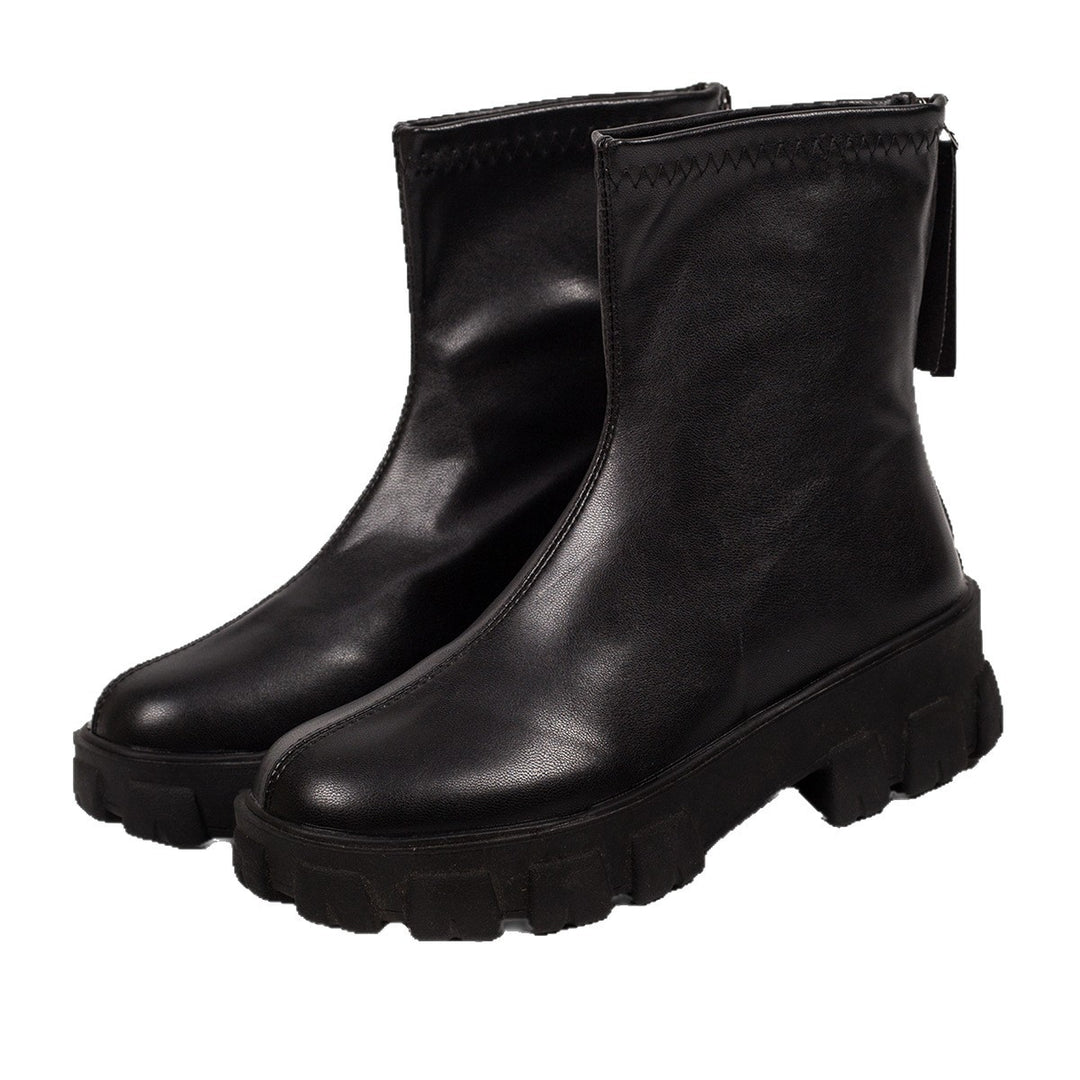 Damen Modische Chunky Stiefel Drune