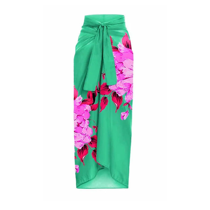 Damen Zweiteiler Badeanzug mit floralem Design Drune