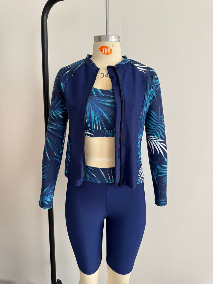 Damen Sportlicher Oberteil und Shorts Set Drune