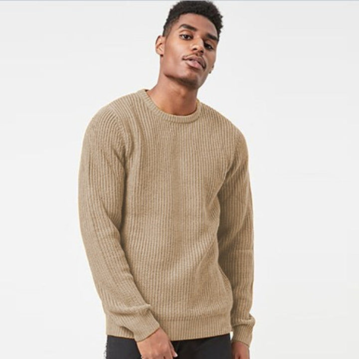 Herren Grobstrickpullover mit strukturiertem Rippdesign und lässiger Passform Drune