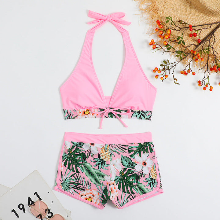 Damen Sportliches Bikiniset mit floralem Design Drune