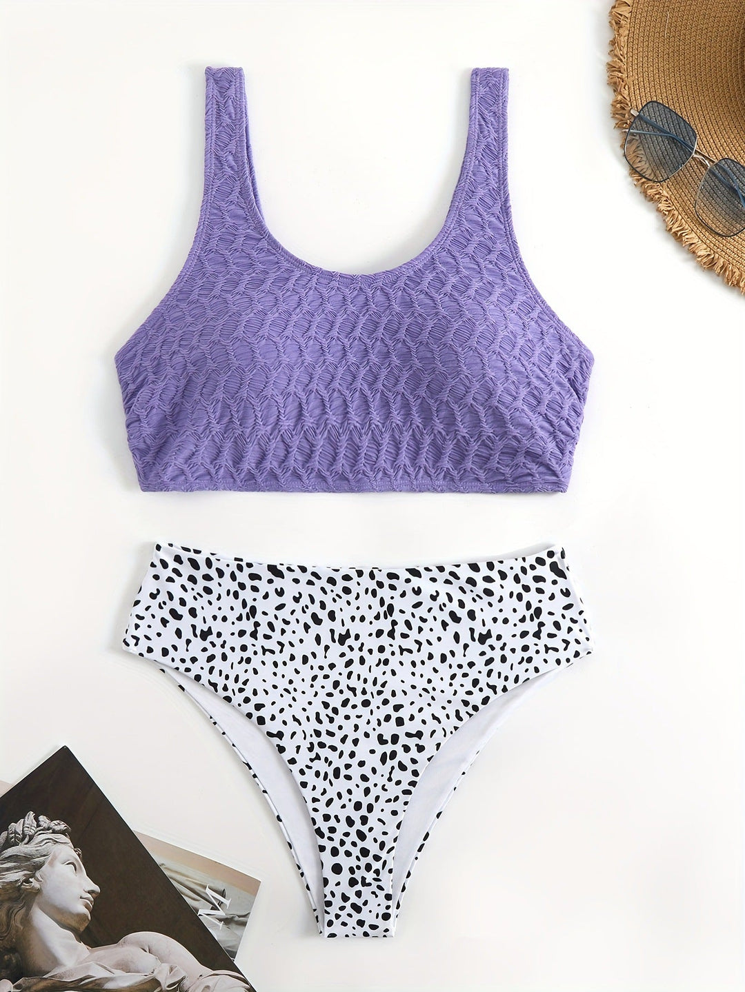 Damen Sportliches Bikini-Set mit elastischen Trägern Drune