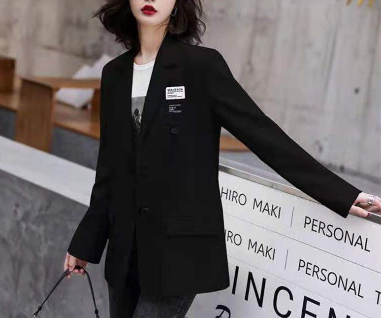 Damen eleganter Oversize-Blazer mit doppelt belegtem Schnitt und modernen Details Drune