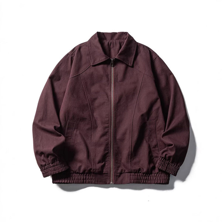 Herren Boxy-Fieldjacke im Utility-Look mit Stehkragen, durchgehendem Reißverschluss und elastischem Saum Drune