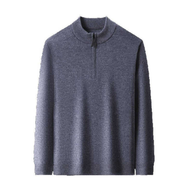 Herren Pullover mit modernem Stehkragen und hochwertigem Reißverschluss Drune