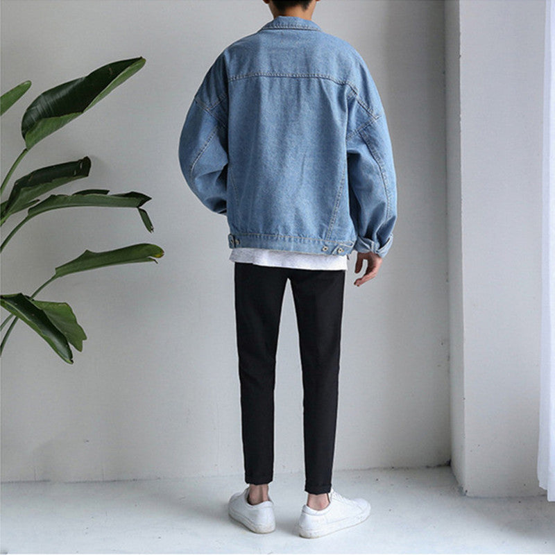 Herren Lässige Denimjacke Drune