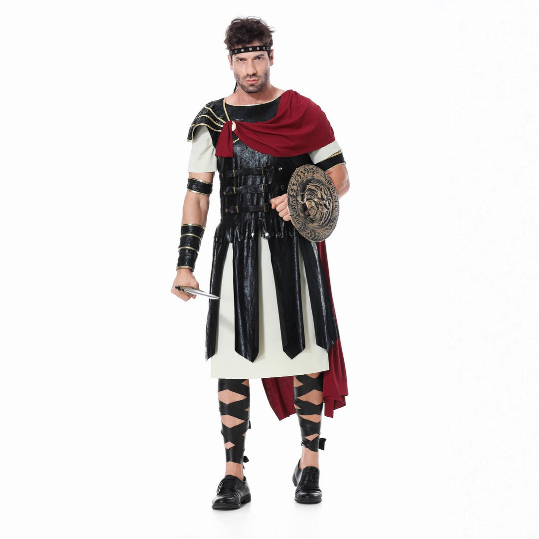 Mädchen Gladiatorinnenkostüm mit Umhang und Accessoires Drune