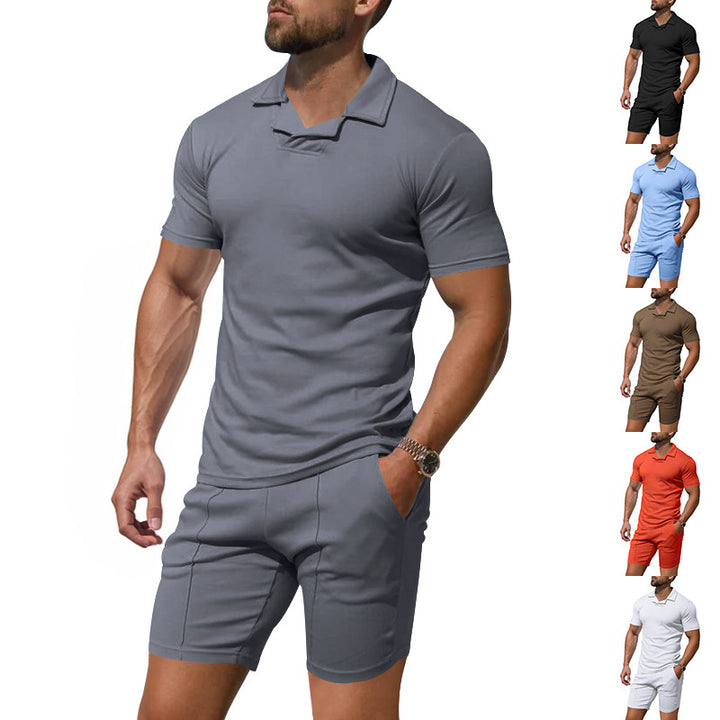Herren Sportliches Kurzarm-Poloshirt mit innovativem Design und atmungsaktiver Funktion Drune