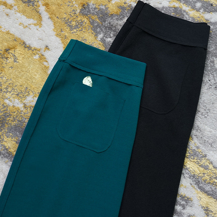 Damen Eleganter Maxirock mit vorderer Schlitzdetail Drune