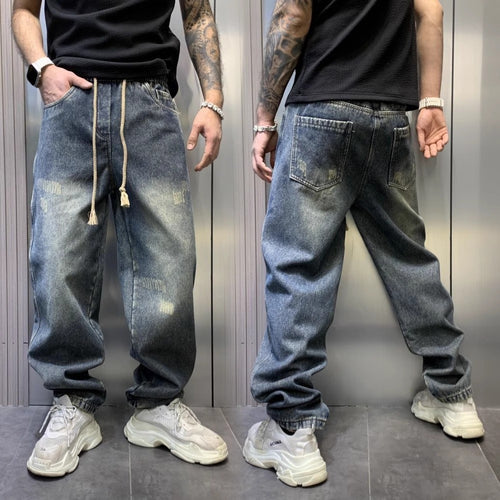 Herren Lässige Baggy Jeans Drune