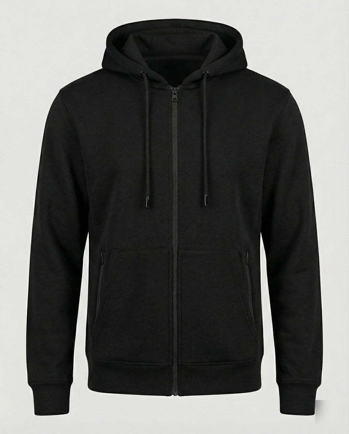 Kapuzenjacke Herren sportlich mit Reißverschluss und Taschen
