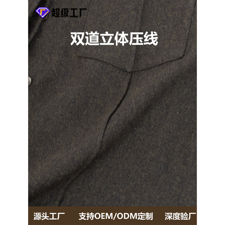 Damen Modische Overshirt Drune