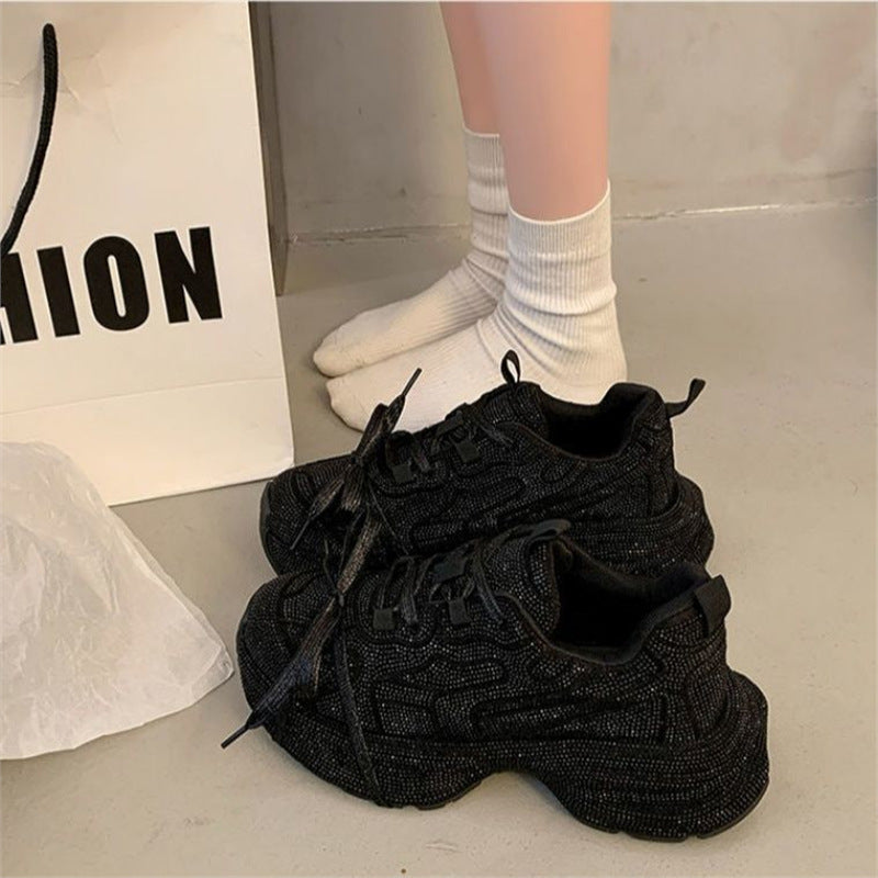 Damen Sculpted-Plateau Sneaker mit strukturiertem Mesh und ergonomischem Komfortfußbett Drune