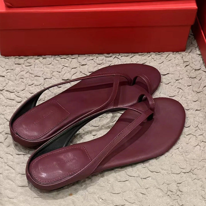 Damen Elegante Zehentrenner-Sandalen mit modischem Riemendesign Drune
