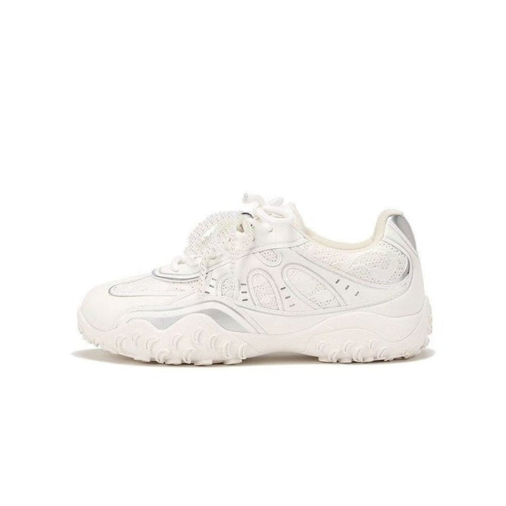 Damen Sportliche Sneaker mit atmungsaktivem Obermaterial und rutschfester Sohle Drune