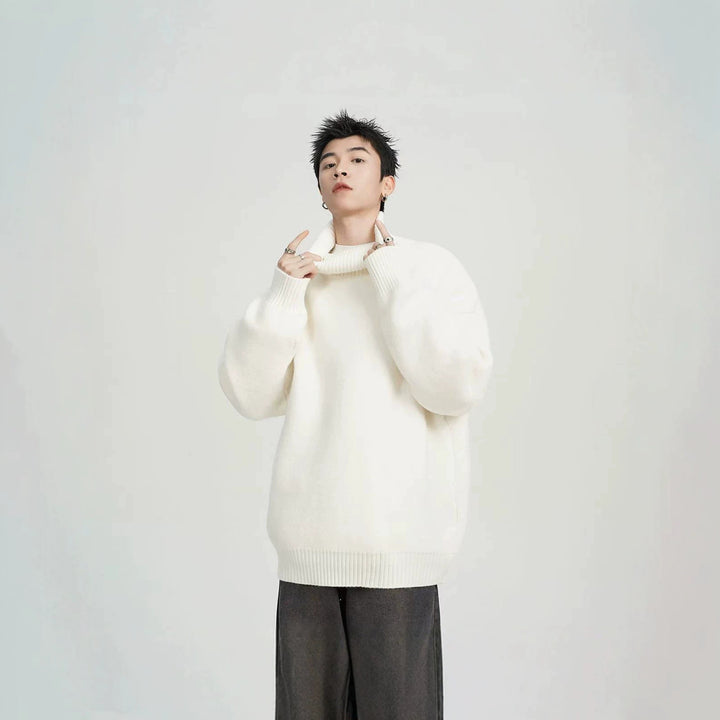 Unisex Oversized Rollkragenpullover Drune