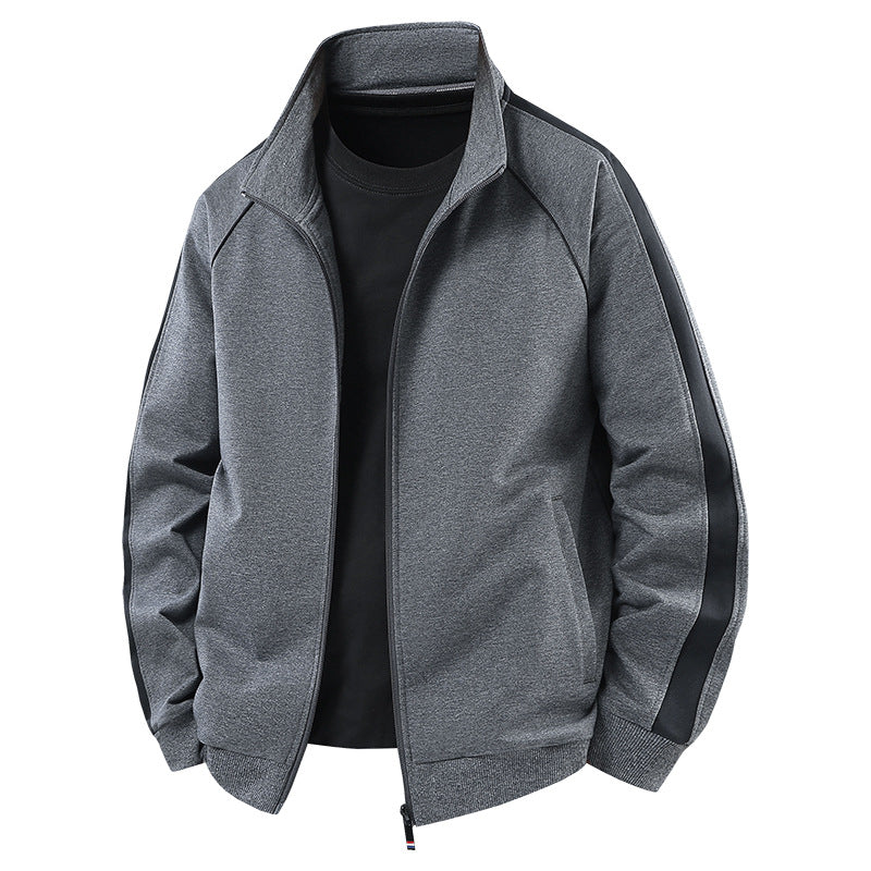 Herren Leichter Freizeit-Trainingsanzug-Set mit Reißverschlussjacke, elastischer Bund & Reißverschlusstaschen Drune