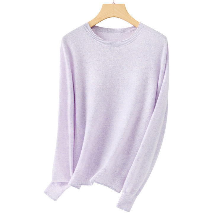 Damen Feiner Rundhals-Feinstrickpullover mit leichter Oversize-Passform Drune
