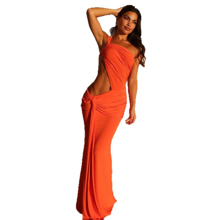 Damen Elegantes Minikleid mit seitlichem Cut-Out und raffinierten Raffung Drune