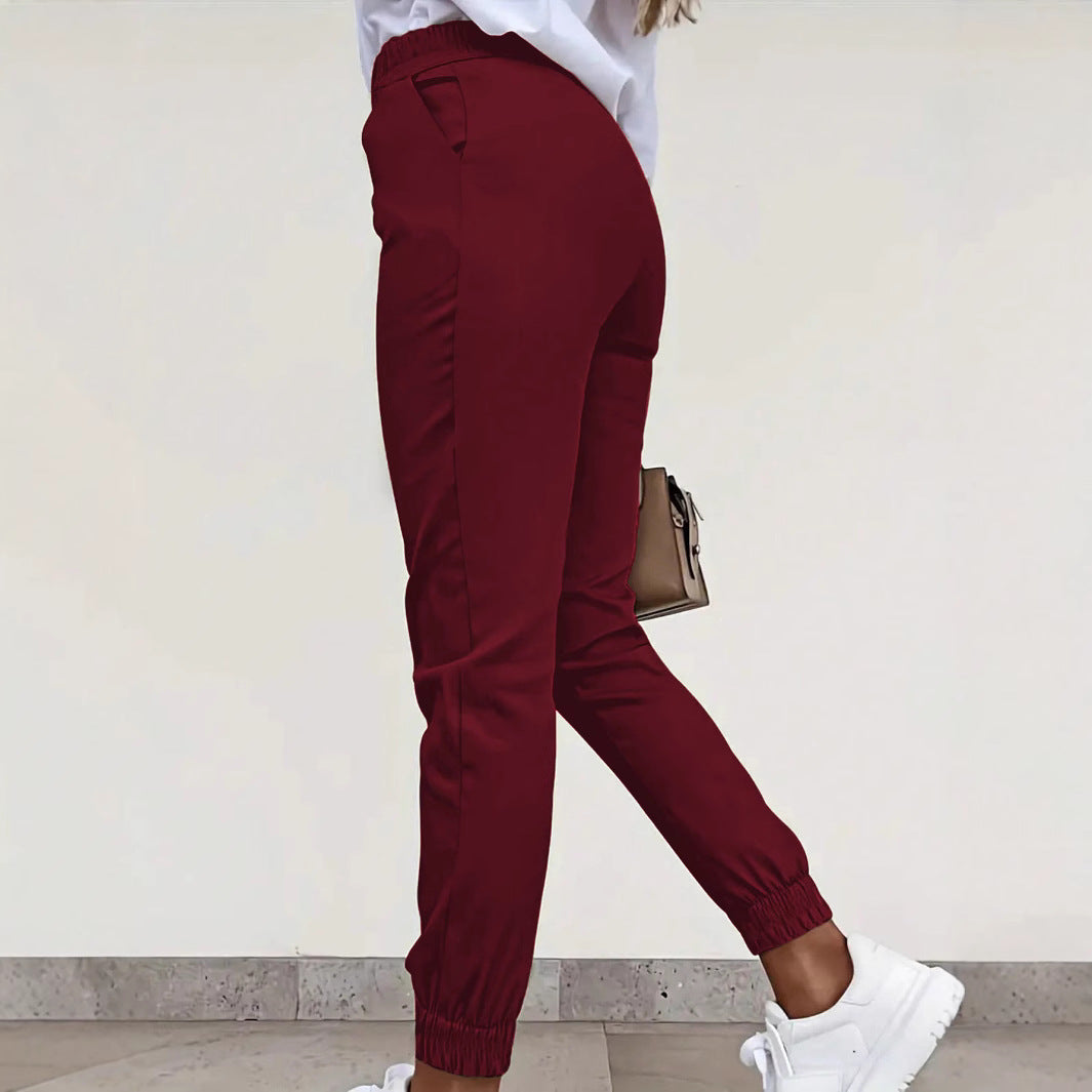 Damen bequeme Slim-Fit Chino-Hose Drune