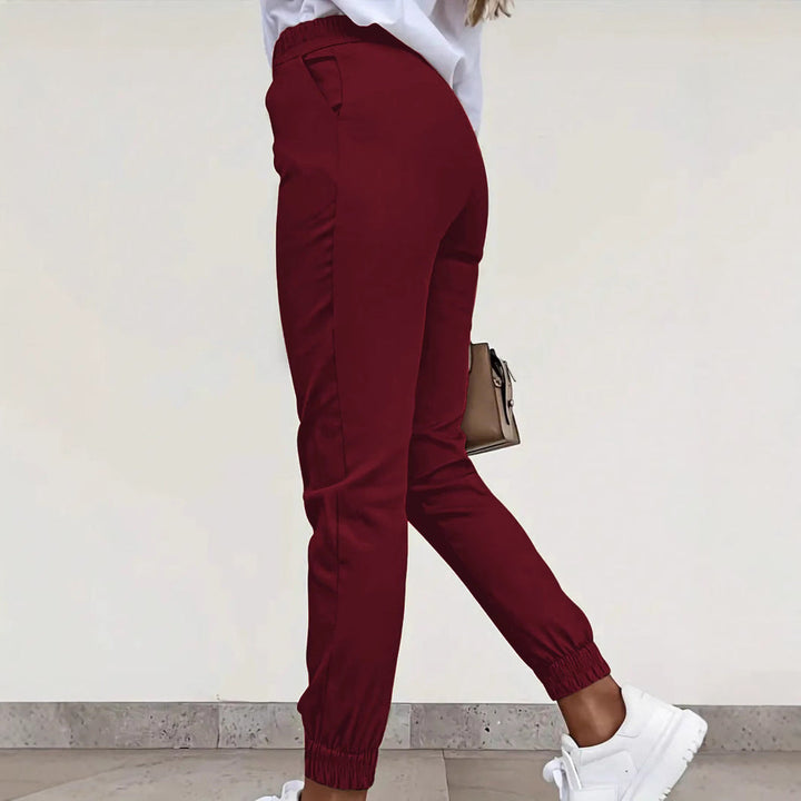Damen bequeme Slim-Fit Chino-Hose Drune