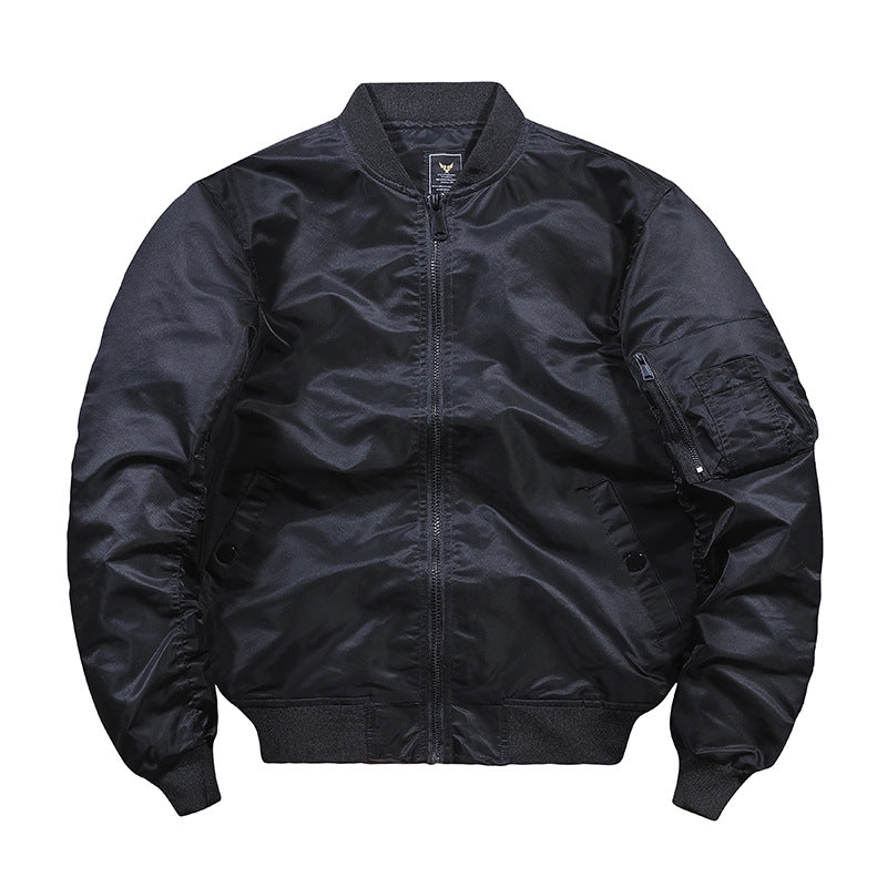 Herren Camouflage-Bomberjacke im Fliegerstil mit Mehrfach-Taschen und Strickbündchen Drune