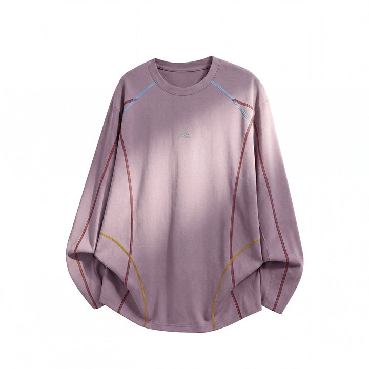 Unisex Weit geschnittenes Sweatshirt mit dekorativen Flatlock‑Nähten und Raglanärmeln Drune