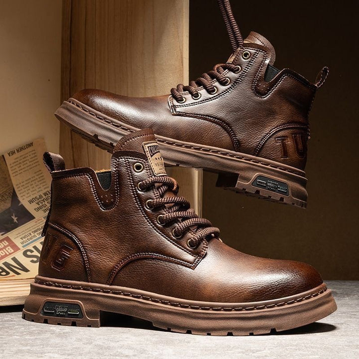 Herren Robuste Leder Boots Drune