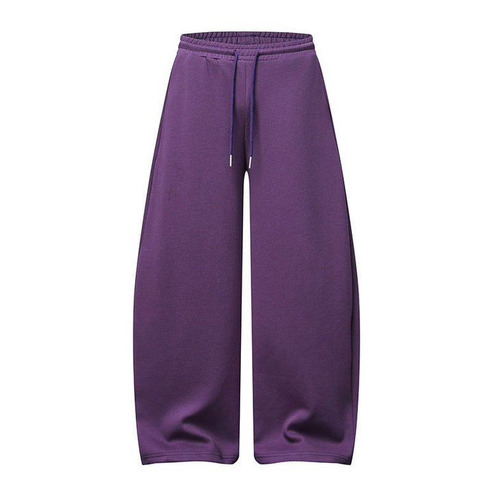 Damen Palazzo-Sweatpants mit hohem Elastikbund, Kordelzug und extra weitem Bein Drune