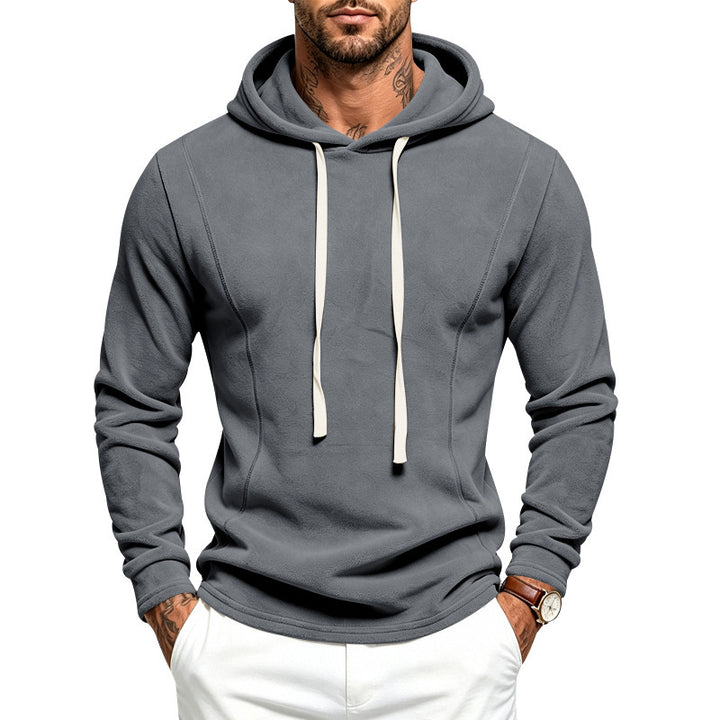 Herren Fleece-Hoodie mit Kapuze und verstellbarem Saum Drune