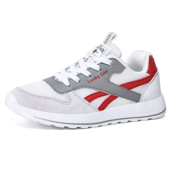 Damen Retro-Sneaker mit Mesh- und Veloursleder-Details Drune