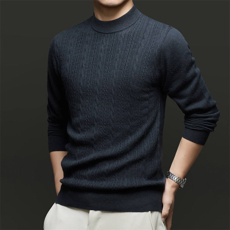 Herren Feinstrickpullover mit modischem Rautenmuster und hochwertiger Baumwollqualität Drune