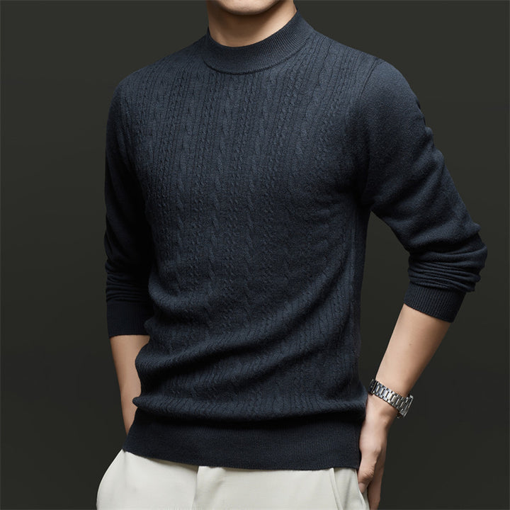 Herren Feinstrickpullover mit modischem Rautenmuster und hochwertiger Baumwollqualität Drune
