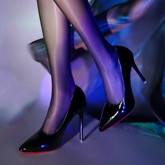 Damen Hochglanz Stiletto Absätze Drune