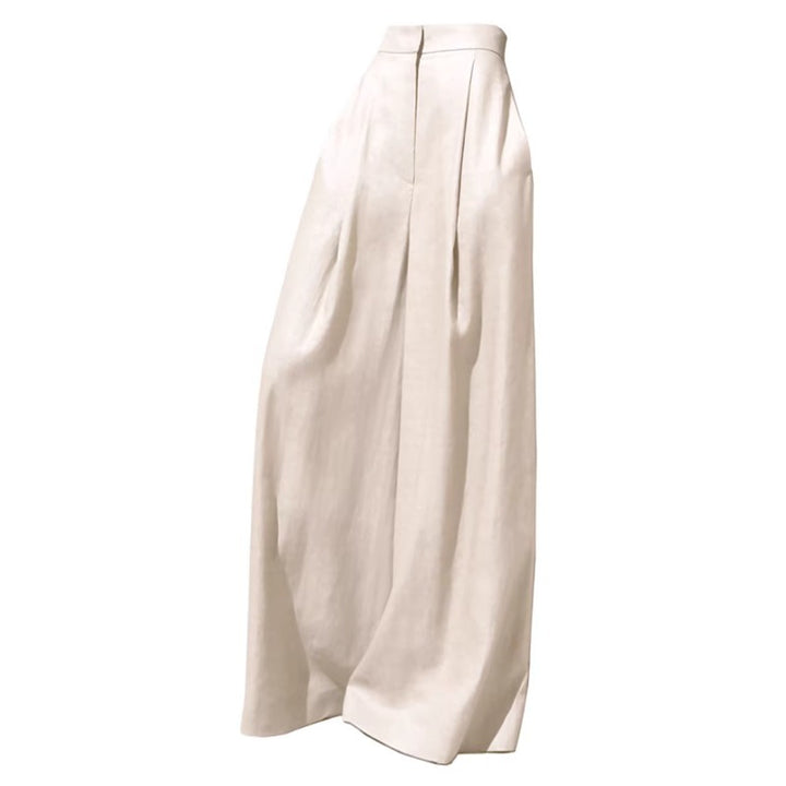 Damen Weite Leinenhose Drune