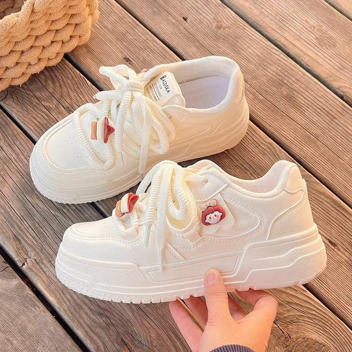 Damen Sportliche Sneaker mit dekorativen Tierapplikationen und dämpfender Sohle Drune