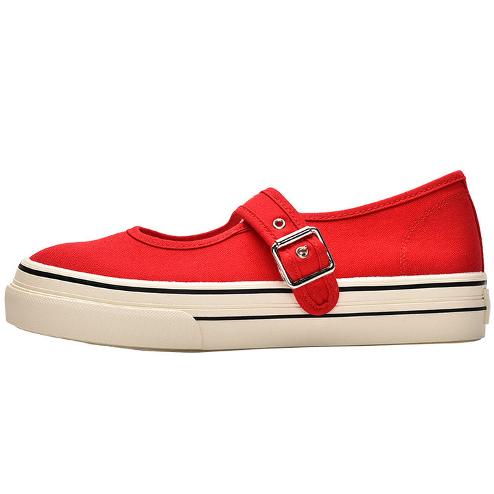 Damen Plateau-Sneaker mit praktischem Schnallenverschluss und optimierter Dämpfung Drune