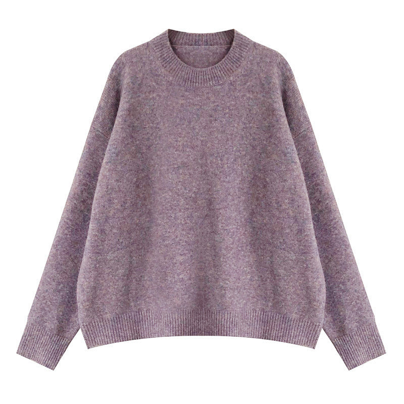 Damen Oversized Strickpullover mit Rippdetails Drune