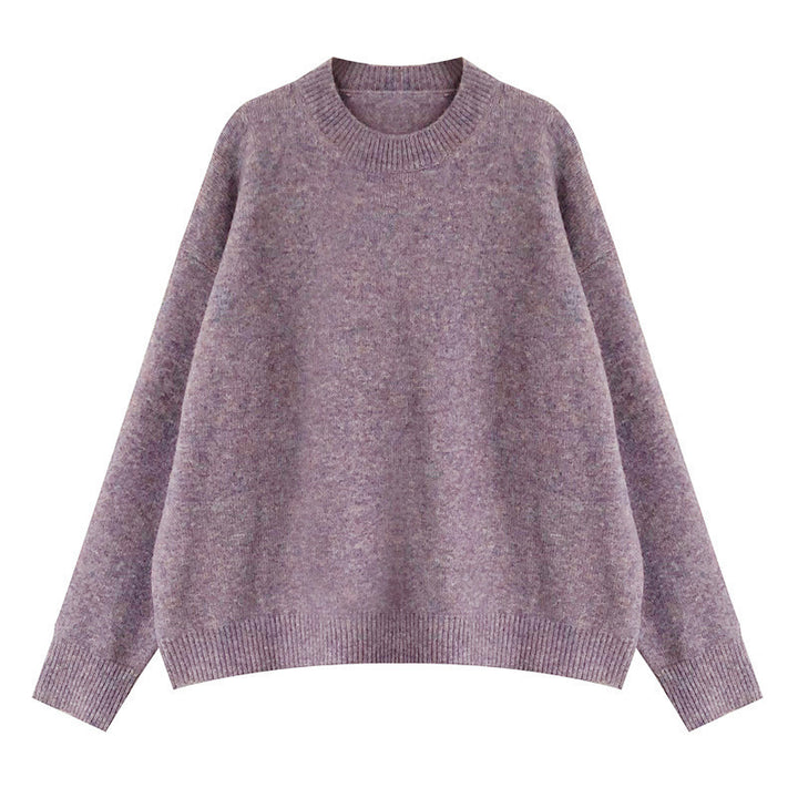 Damen Oversized Strickpullover mit Rippdetails Drune