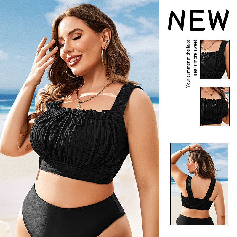 Damen Sport-Bikinioberteil mit stilvollem Rüschendesign Drune